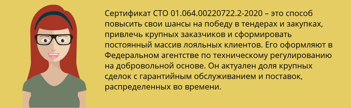Получить сертификат СТО 01.064.00220722.2-2020 в Богородск